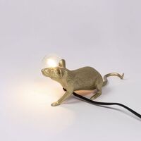 Mouse Lop Lying Down Tischlampe Gold