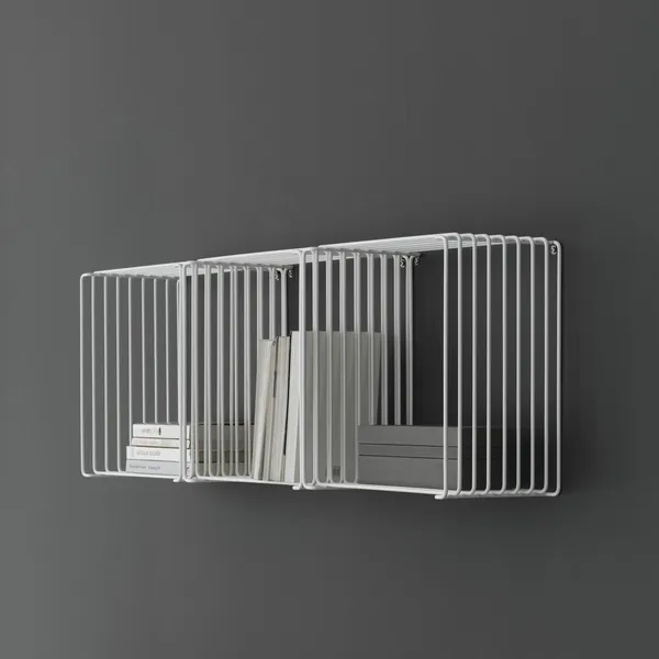 Panton Wire Single Bookcase 136-Pine 14.8cm x 18.8cm
