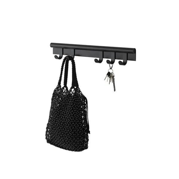 Coil Coat Rack 60 cm Black