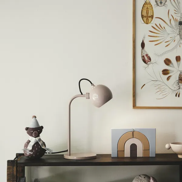 Schwarz Tischlampe Matt