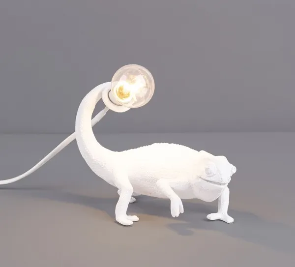 Chameleon Still Tischlampe Weiß