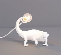 Chameleon Still Tischlampe Weiß