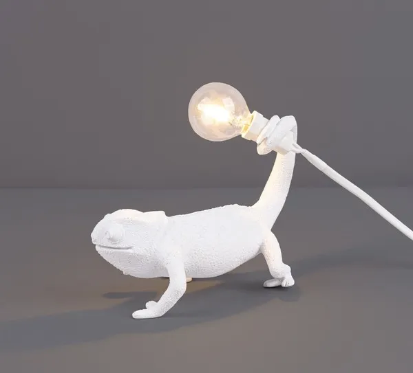 Chameleon Still Tischlampe Weiß