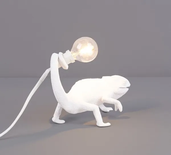 Chameleon Still Tischlampe Weiß