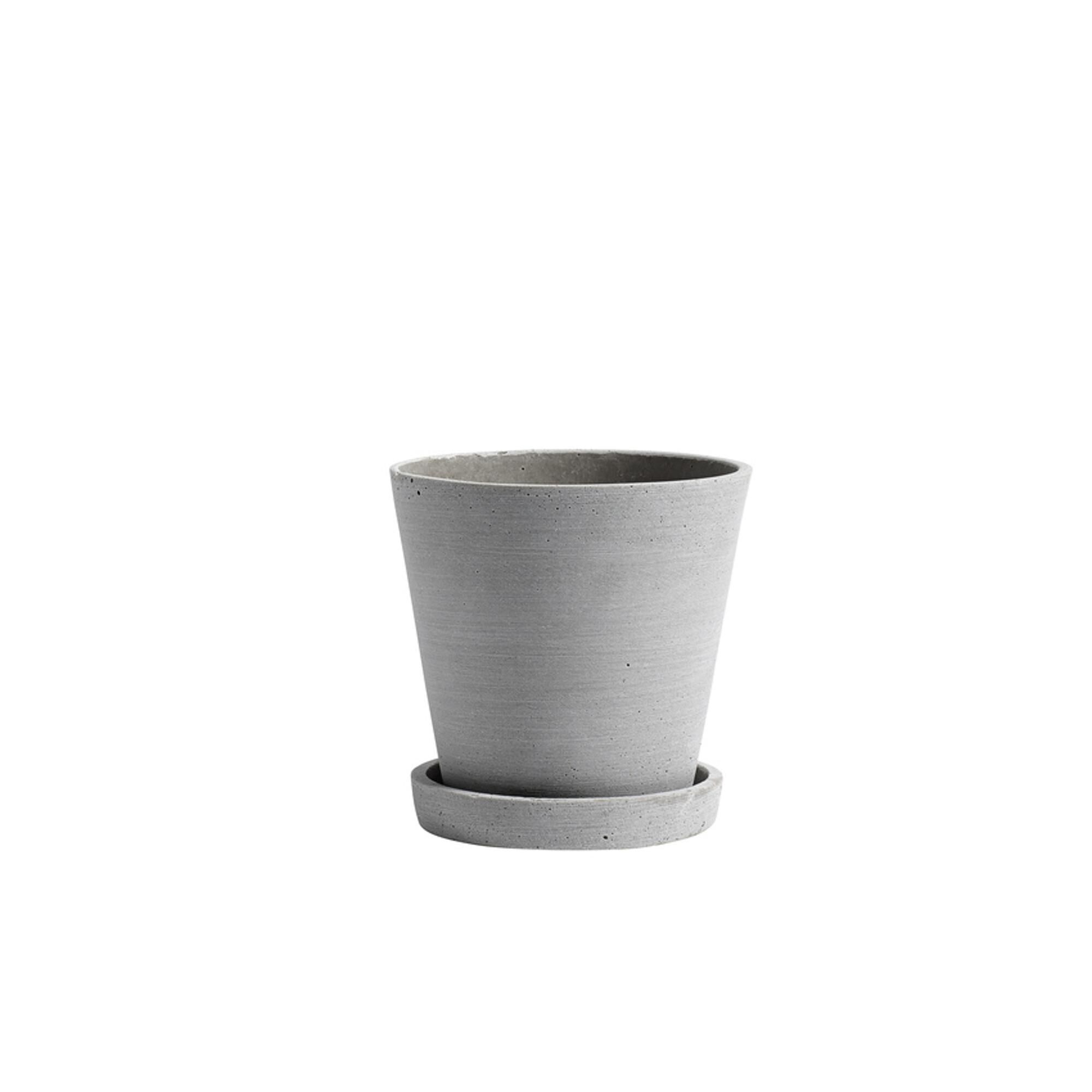 Pot de Flowerpot avec soucoupe M Gris