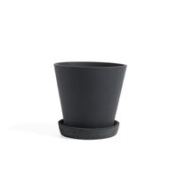 Flowerpot con platillo L Negro