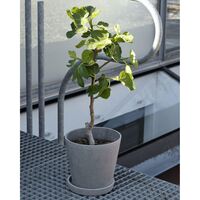 Flowerpot med skål XL Sort