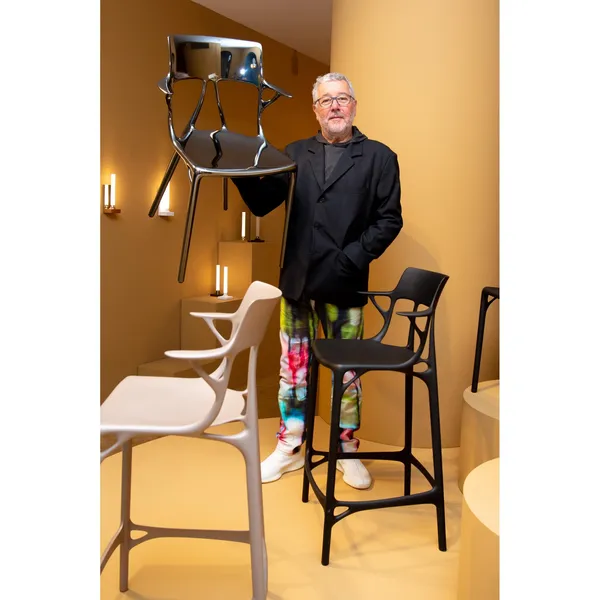 AI Barstool H75 Gray
