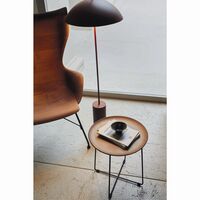 AI Wood Sofabord Mørk Træ/Sort