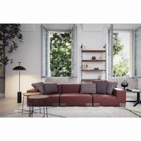 AI Wood Sofabord Mørk Træ/Sort