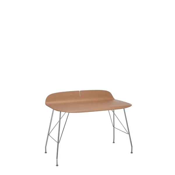Earl of Wood Desk Chrome/ Light Wood