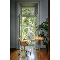 Earl of Wood Desk Chrome/ Light Wood