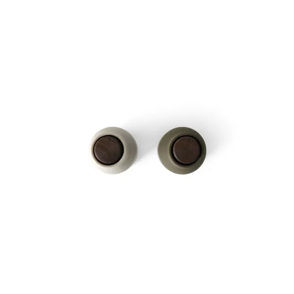 Bottle Grinder 2er-Set Jagdgrün/Beige/Walnuss
