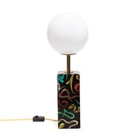 Toalettpapper Hemma Ormar Bordslampa Vit/ Multifärgad