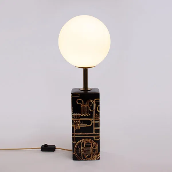 Toiletpaper Home Trumpets Table Lamp White/ Multicolored