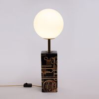 Toiletpaper Home Trumpets Table Lamp White/ Multicolored