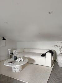 Grand 2-Seater Sofa Steam/White