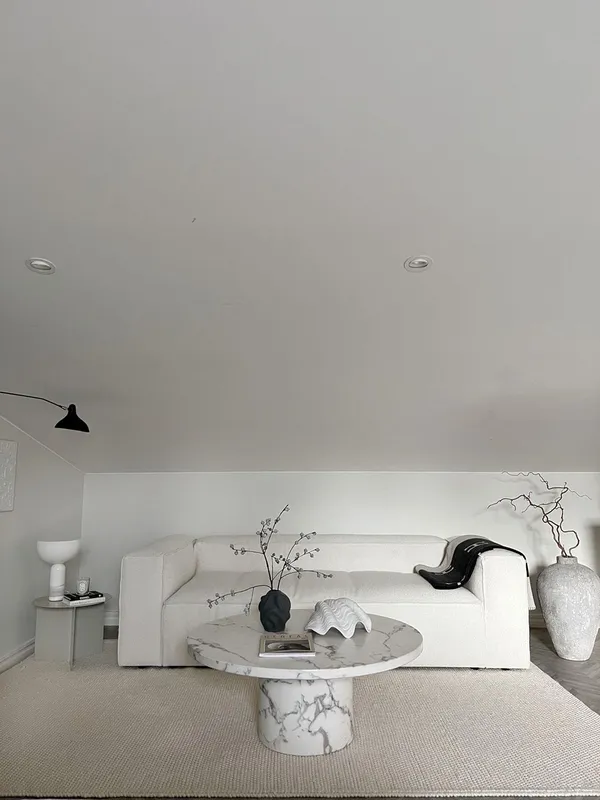 Grand 2-Seater Sofa Steam/White