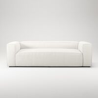 Grand 2-Seater Sofa Steam/White