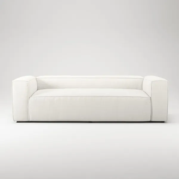 Grand 2-Seater Sofa Steam/White