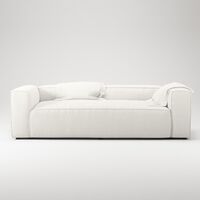 Grand 2-Seater Sofa Steam/White