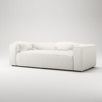 Grand 2-Seater Sofa Steam/White
