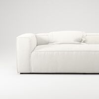 Grand 2-Seater Sofa Steam/White