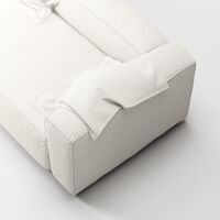 Grand 2-Seater Sofa Steam/White
