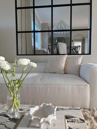Grand 3-Sitzer Sofa Steam/Weiß