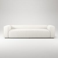 Grand 3-Sitzer Sofa Steam/Weiß