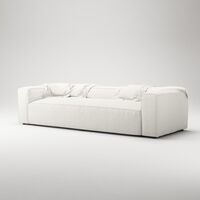 Grand 3-Sitzer Sofa Steam/Weiß