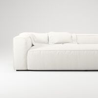 Grand 3-Sitzer Sofa Steam/Weiß
