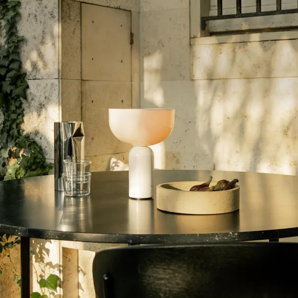 Kizu Portable Lamp White Marble