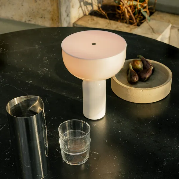 Kizu Portable Lamp White Marble