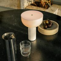 Kizu Portable Lamp White Marble