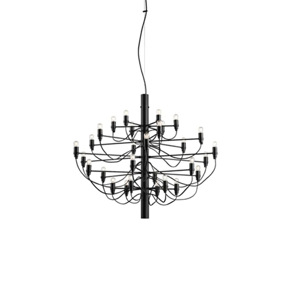2097/30 Pendant Medium Matt Black with LED