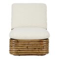 Rotan wicker met glans en Dedar Chevron 002 vulling