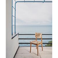 C-Chair Buitenstoel Eetkamerstoel Natuurlijk Teak