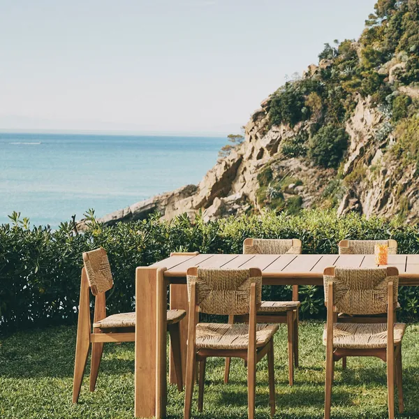 C-Chair Outdoor Dining Chair Natural Teak
