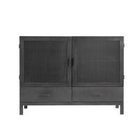 Dallas Showcase Cabinet Black