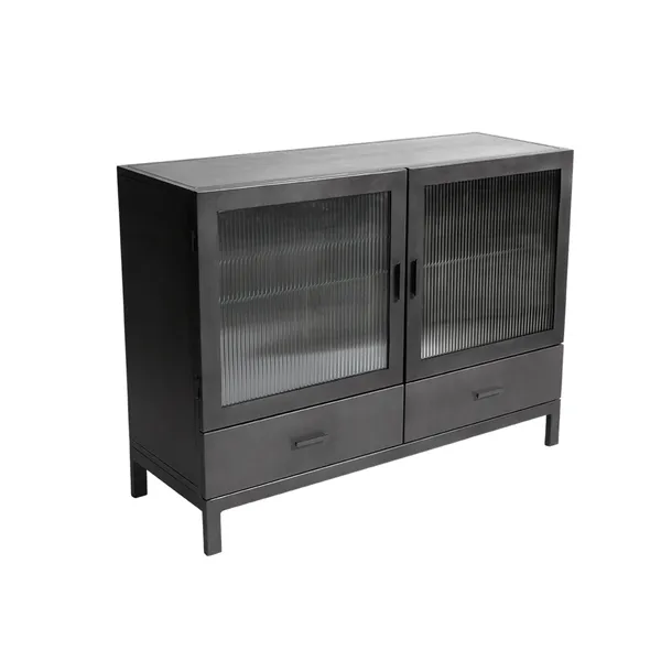 Dallas Showcase Cabinet Black