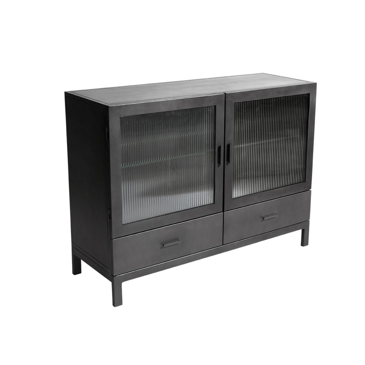 Dallas Showcase Cabinet Black