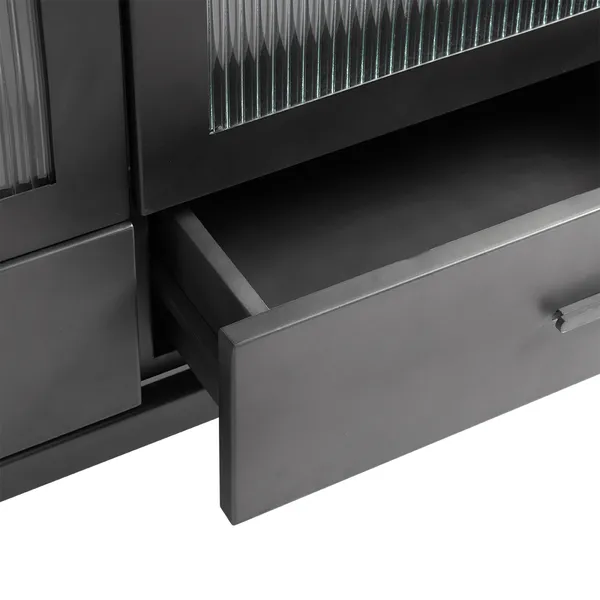 Dallas Showcase Cabinet Black