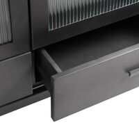 Dallas Showcase Cabinet Black