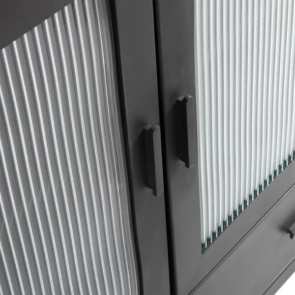 Dallas Showcase Cabinet Black