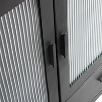 Dallas Showcase Cabinet Black