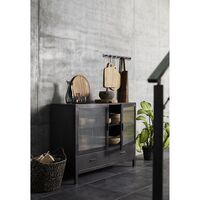 Dallas Showcase Cabinet Black