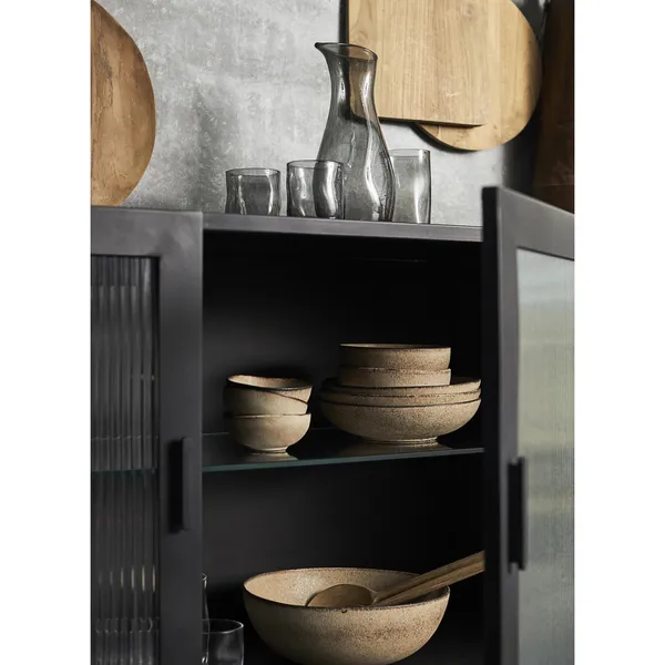 Dallas Showcase Cabinet Black