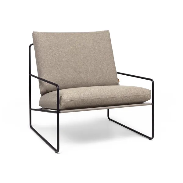 Desert 1-Seater Sofa Dark Sand/ Black