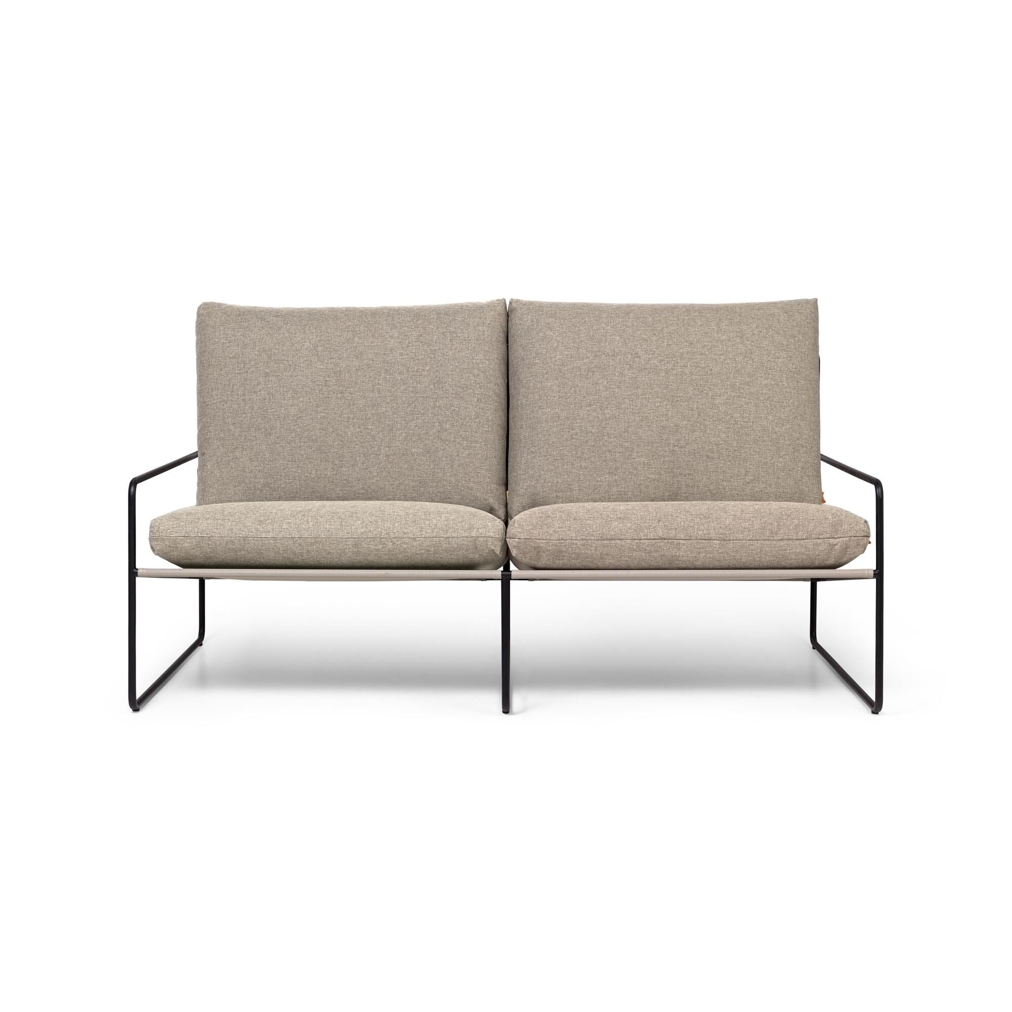 Desert 2-seters Sofa Mørk Sand/ Sort